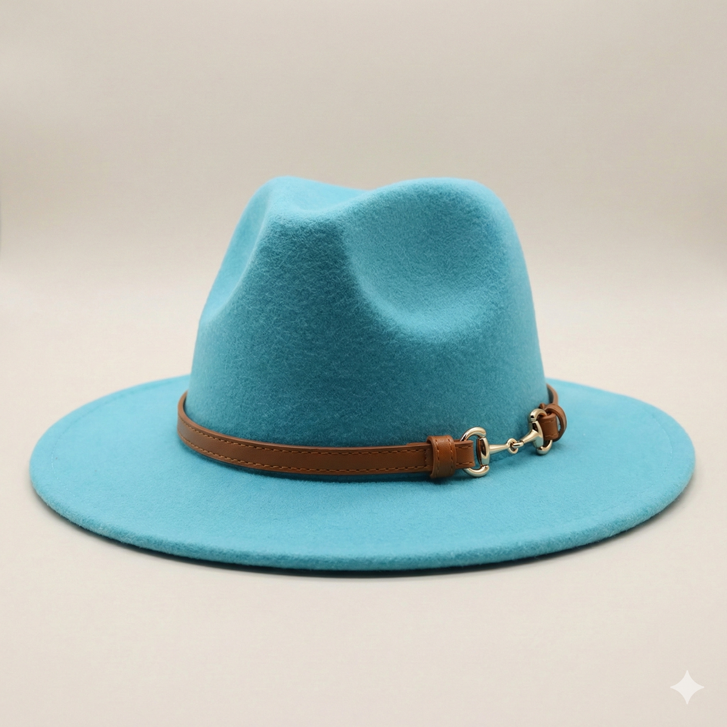 SOFIA Cotton-Blend Narrow Brim (7 cm) Felt Fedora 56-59 cms