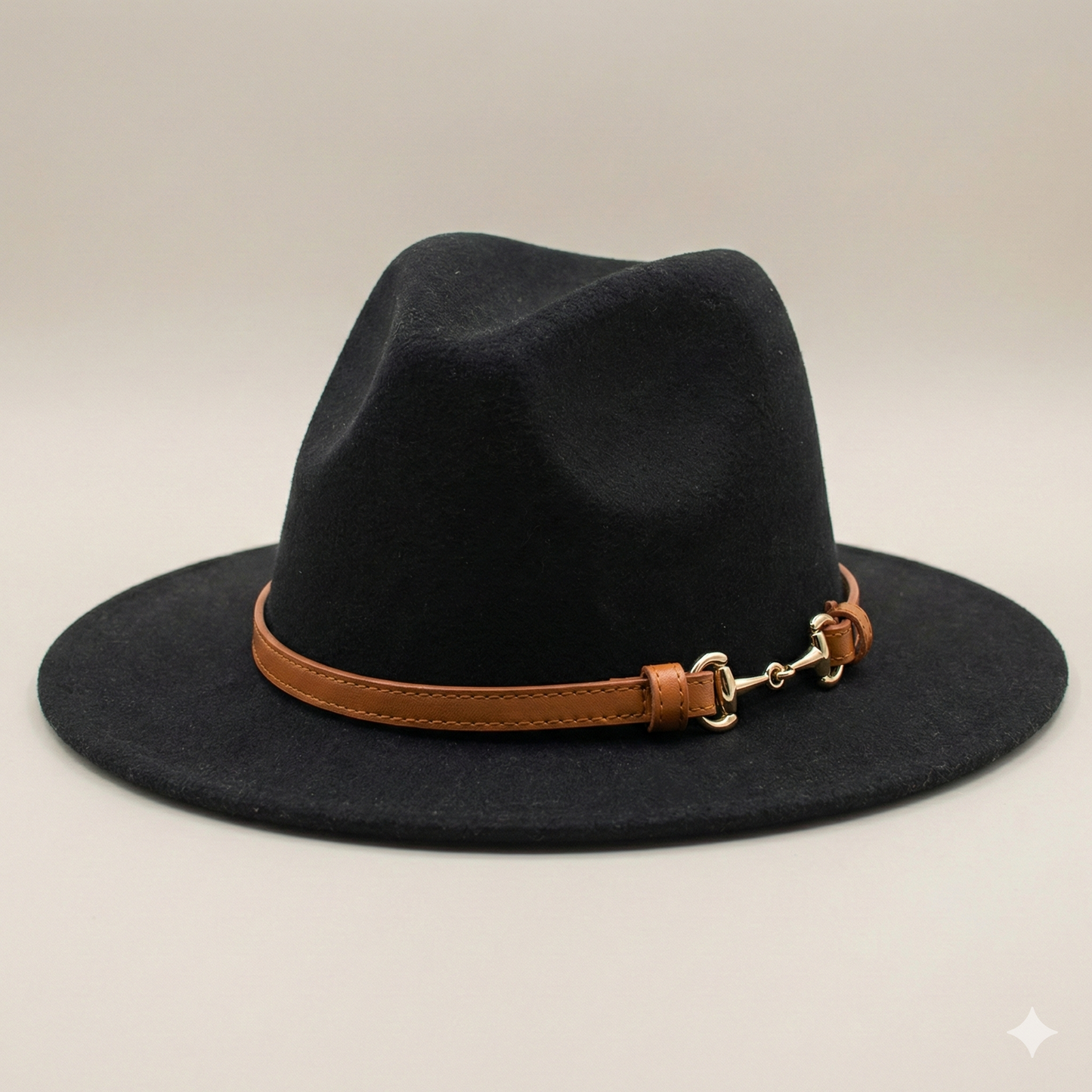 SOFIA Cotton-Blend Narrow Brim (7 cm) Felt Fedora 56-59 cms