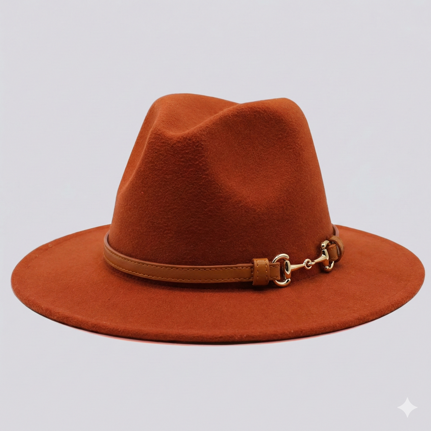 SOFIA Cotton-Blend Narrow Brim (7 cm) Felt Fedora 56-59 cms