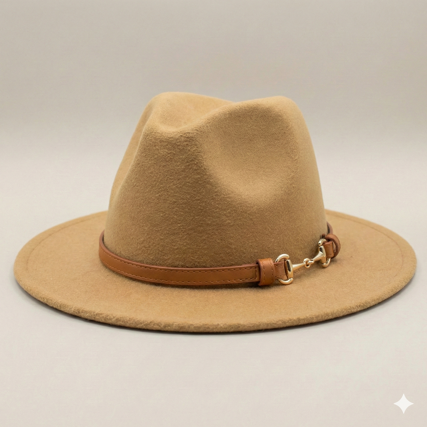 SOFIA Cotton-Blend Narrow Brim (7 cm) Felt Fedora 56-59 cms