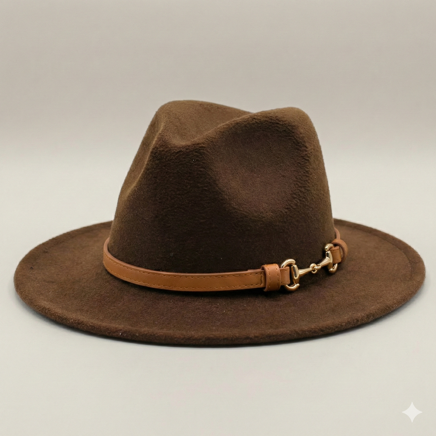 SOFIA Cotton-Blend Narrow Brim (7 cm) Felt Fedora 56-59 cms