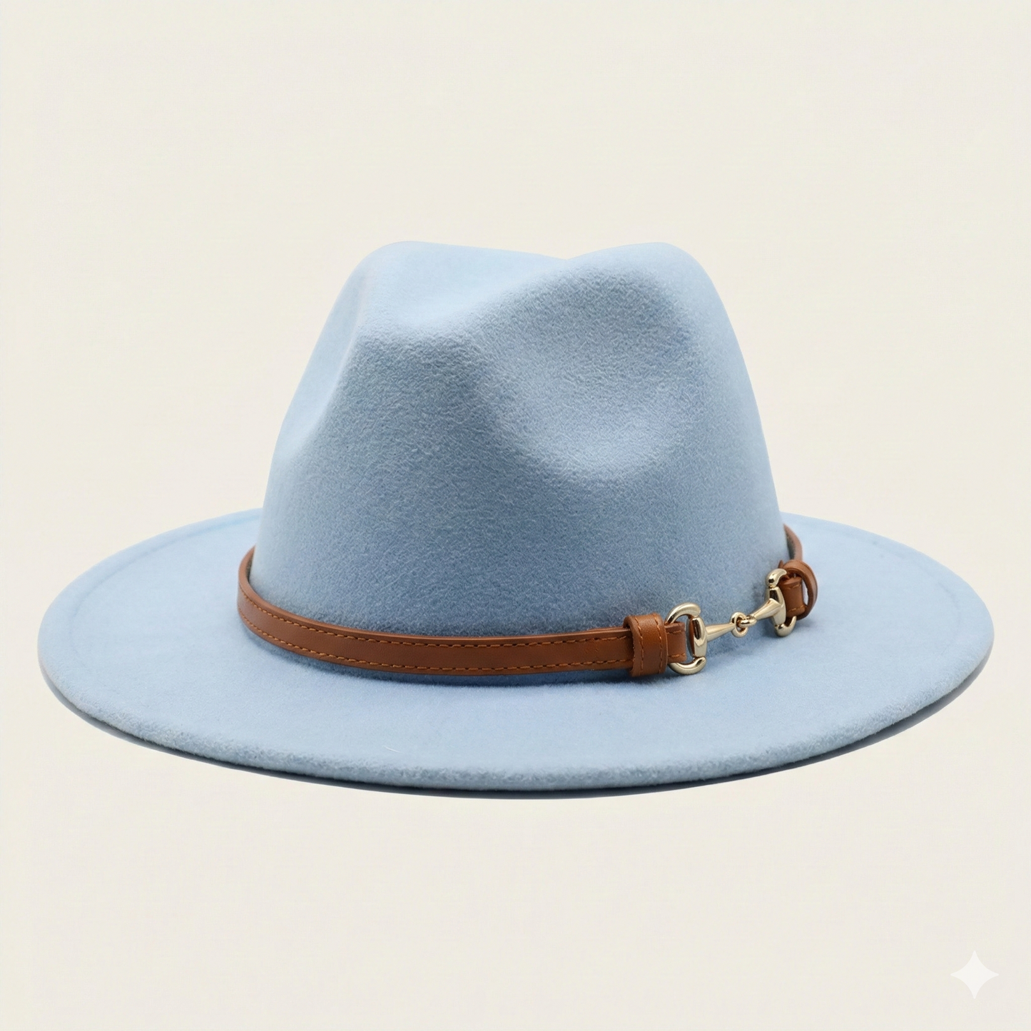 SOFIA Cotton-Blend Narrow Brim (7 cm) Felt Fedora 56-59 cms