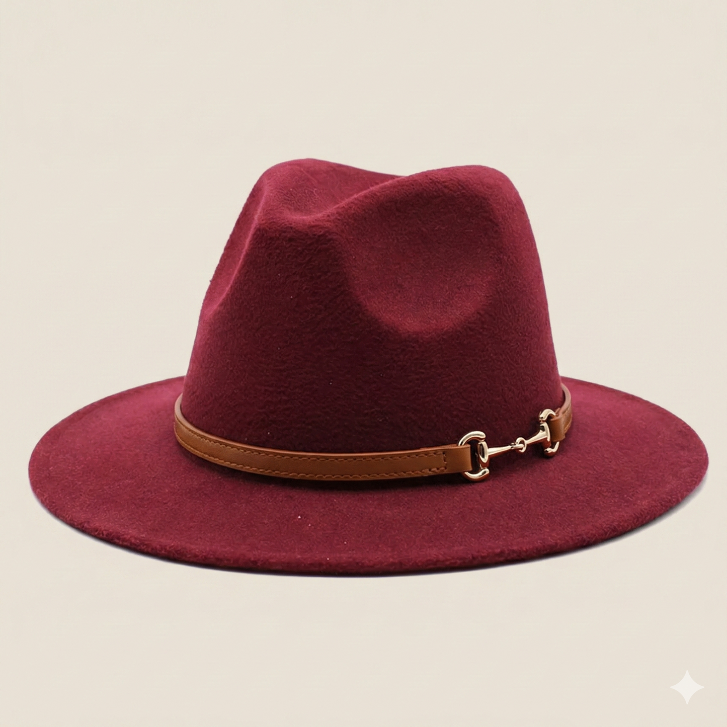 SOFIA Cotton-Blend Narrow Brim (7 cm) Felt Fedora 56-59 cms