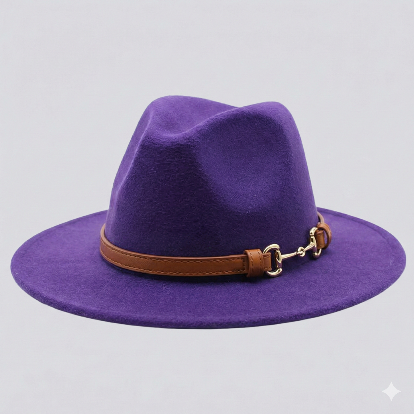 SOFIA Cotton-Blend Narrow Brim (7 cm) Felt Fedora 56-59 cms