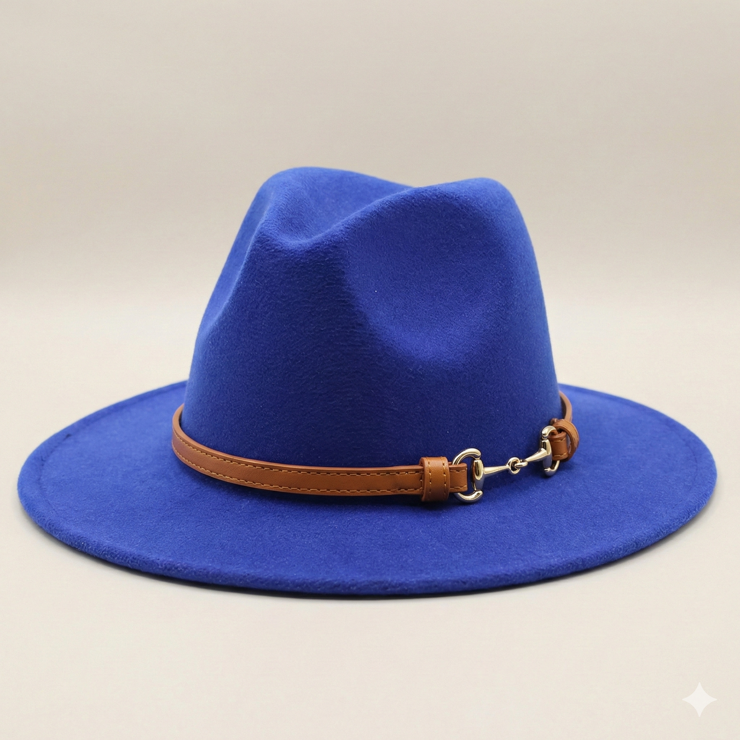 SOFIA Cotton-Blend Narrow Brim (7 cm) Felt Fedora 56-59 cms
