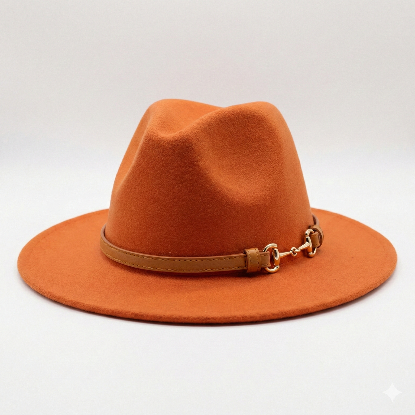 SOFIA Cotton-Blend Narrow Brim (7 cm) Felt Fedora 56-59 cms