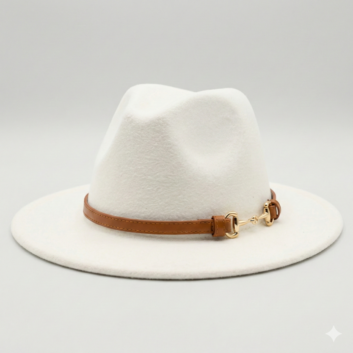 SOFIA Cotton-Blend Narrow Brim (7 cm) Felt Fedora 56-59 cms