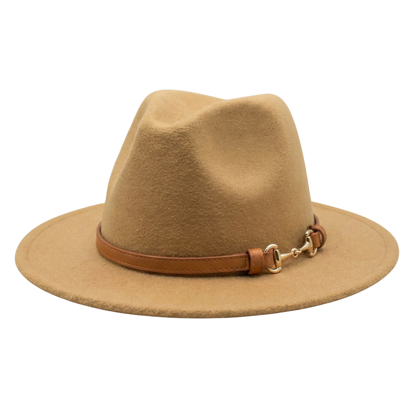 SOPHIA Cotton-Blend Narrow Brim (7 cm) Felt Fedora 56-59 cms