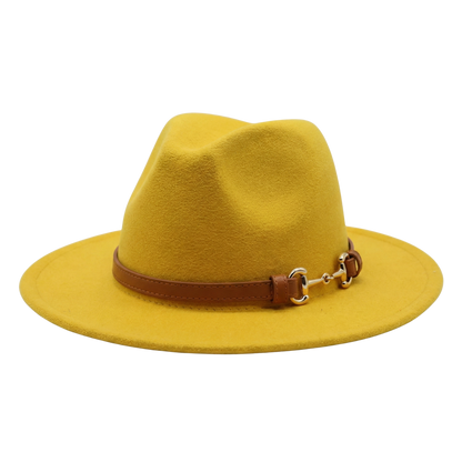 SOPHIA Cotton-Blend Narrow Brim (7 cm) Felt Fedora 56-59 cms