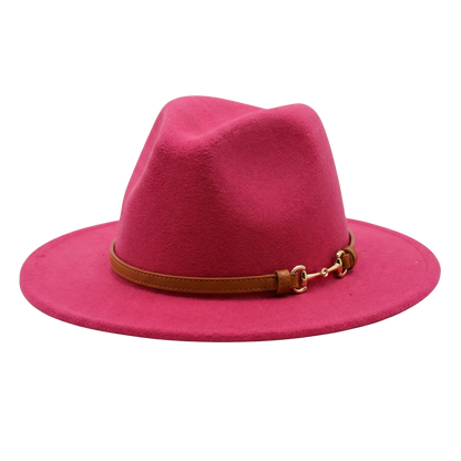 SOPHIA Cotton-Blend Narrow Brim (7 cm) Felt Fedora 56-59 cms