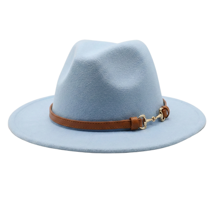 SOPHIA Cotton-Blend Narrow Brim (7 cm) Felt Fedora 56-59 cms