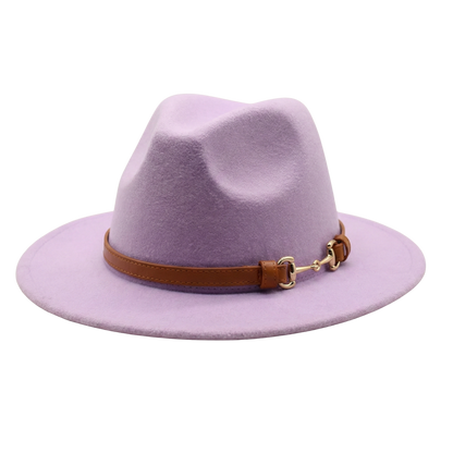 SOPHIA Cotton-Blend Narrow Brim (7 cm) Felt Fedora 56-59 cms