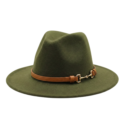 SOPHIA Cotton-Blend Narrow Brim (7 cm) Felt Fedora 56-59 cms