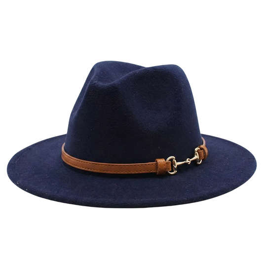 SOPHIA Cotton-Blend Narrow Brim (7 cm) Felt Fedora 56-59 cms