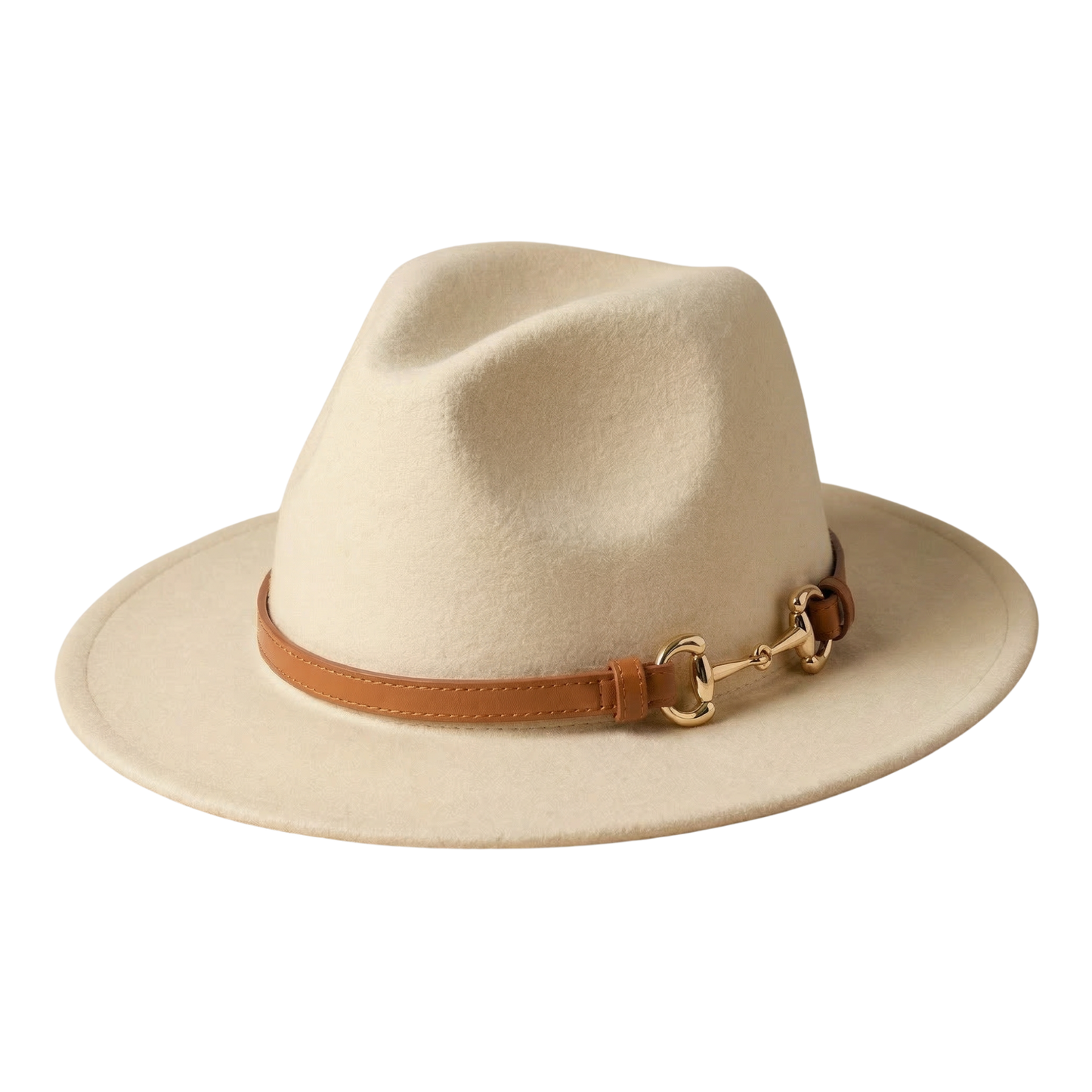 SOPHIA Cotton-Blend Narrow Brim (7 cm) Felt Fedora 56-59 cms