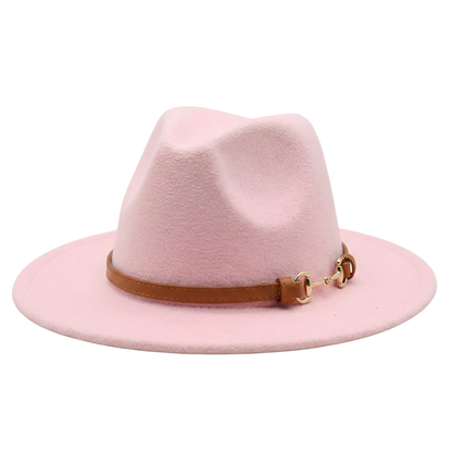 SOPHIA Cotton-Blend Narrow Brim (7 cm) Felt Fedora 56-59 cms