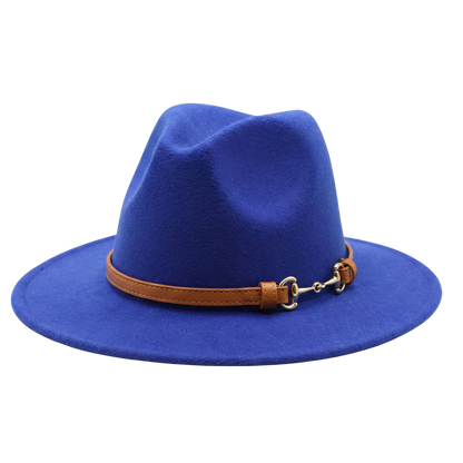 SOPHIA Cotton-Blend Narrow Brim (7 cm) Felt Fedora 56-59 cms