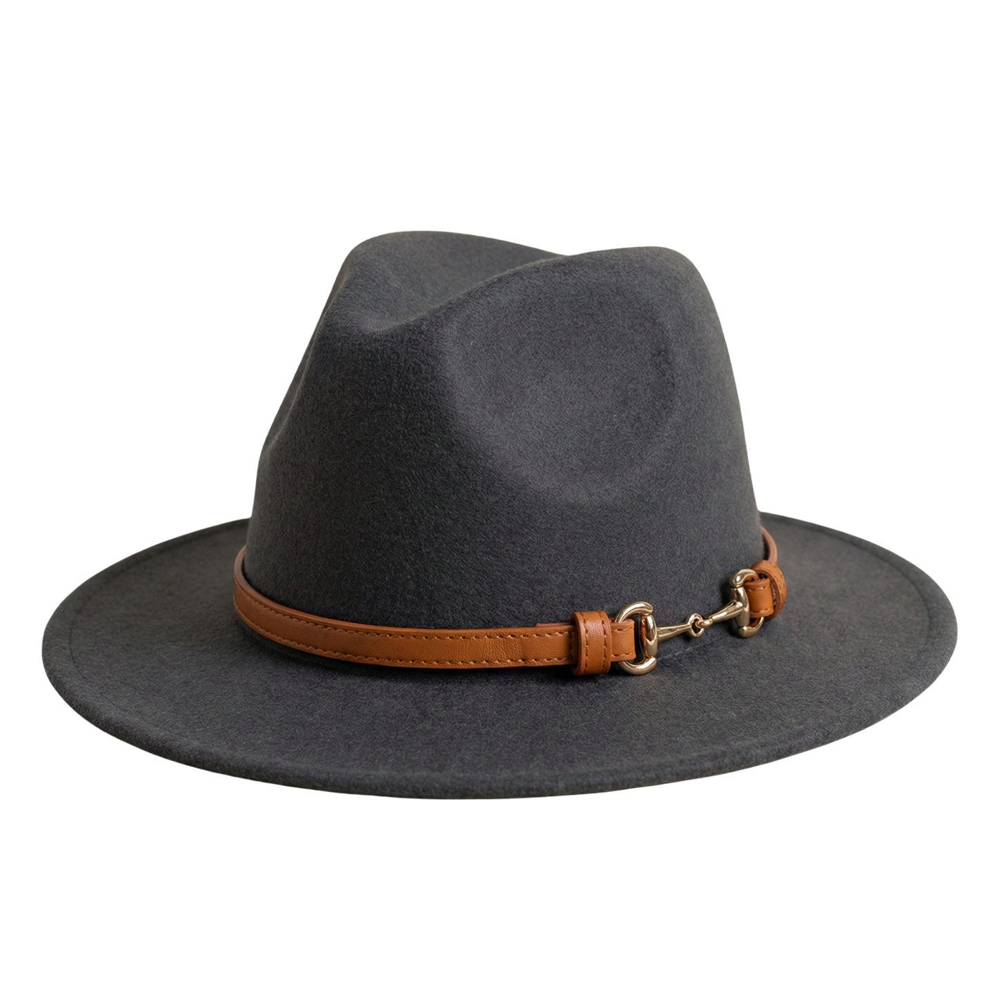 SOPHIA Cotton-Blend Narrow Brim (7 cm) Felt Fedora 56-59 cms