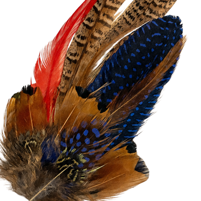 STIRLING  Natural Feather Hat Plume with Brooch Pin
