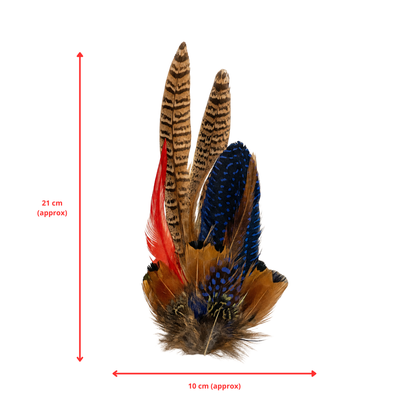STIRLING  Natural Feather Hat Plume with Brooch Pin