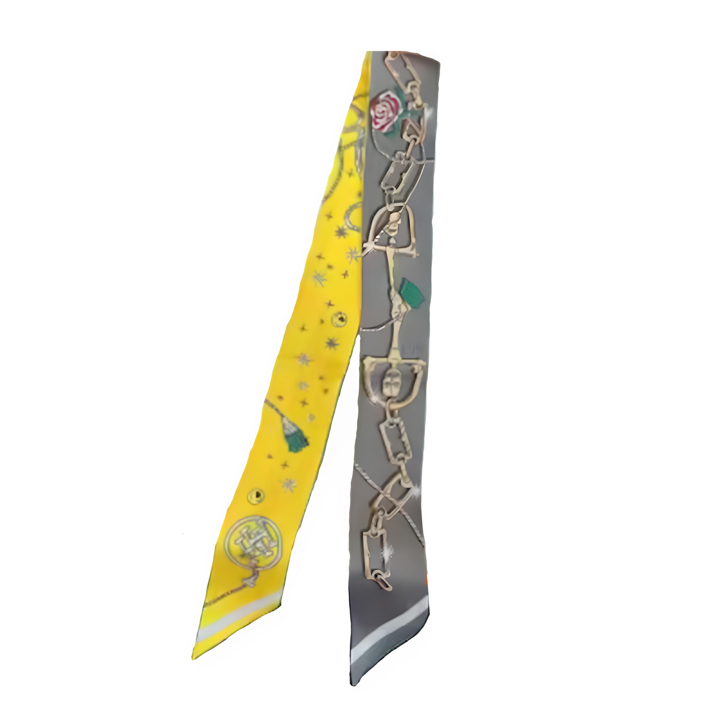 TIRANA Horse Design Twilly Scarf, Hair or Handbag Tie - 85 x 5 cms