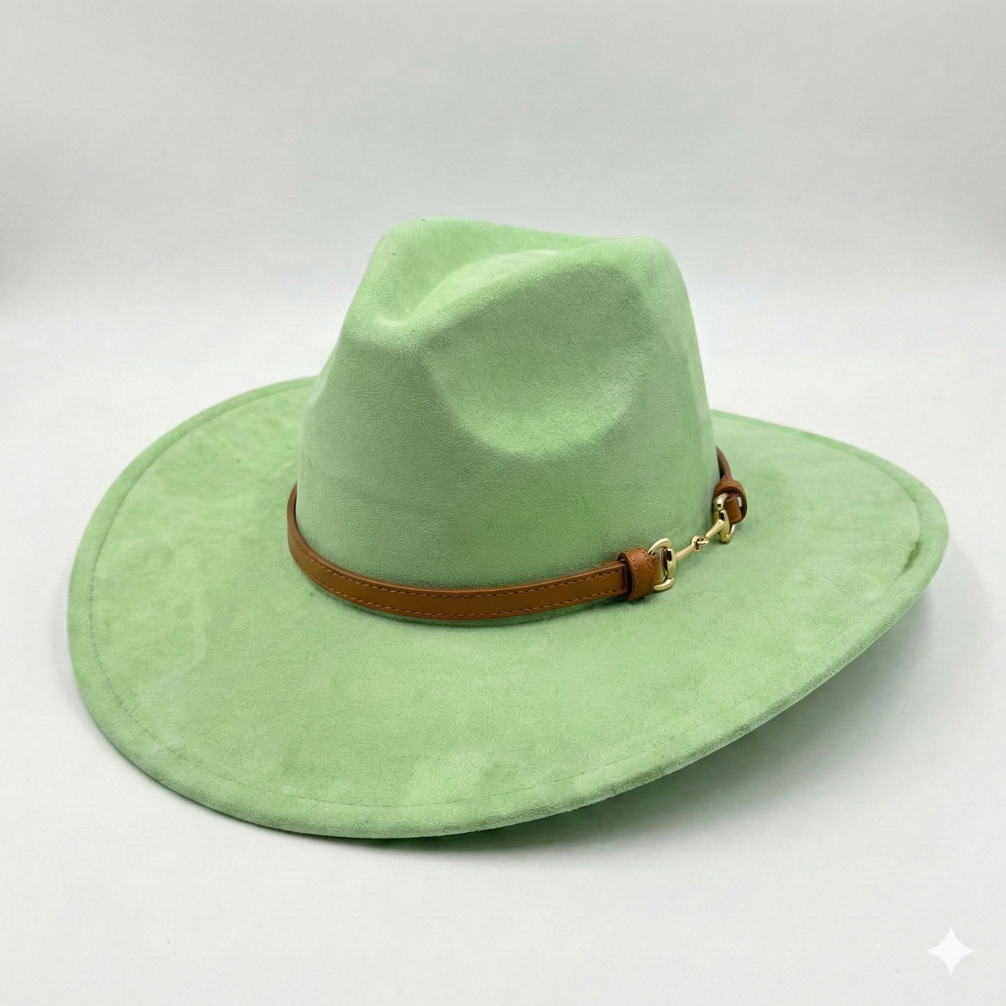 TOLEDO Wide brim (10 cm) Faux Suede Fedora 57-59 cms