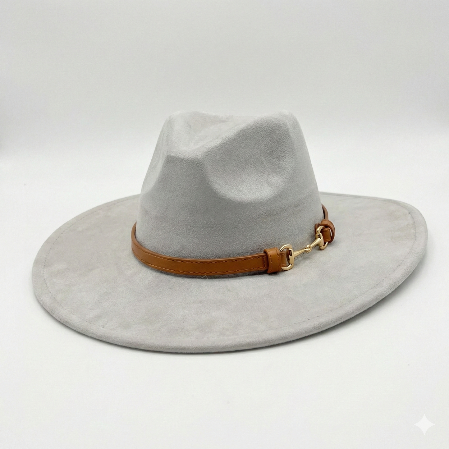 TOLEDO Wide brim (10 cm) Faux Suede Fedora 57-59 cms