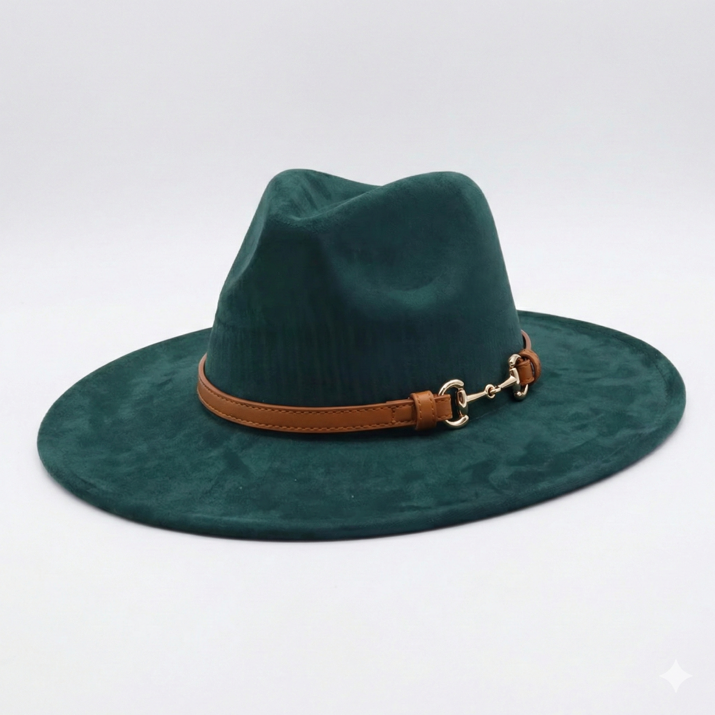 TOLEDO Wide brim (10 cm) Faux Suede Fedora 57-59 cms