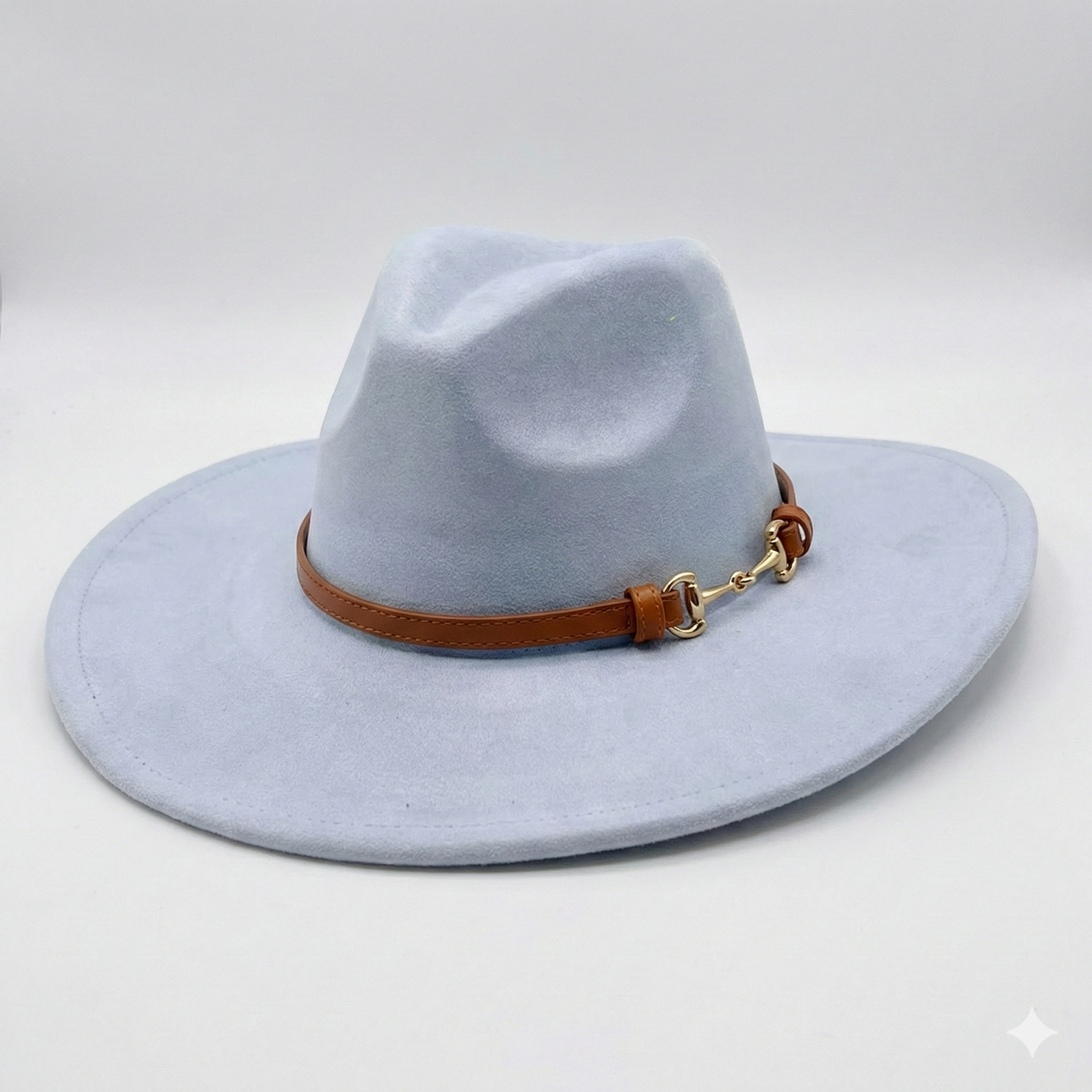 TOLEDO Wide brim (10 cm) Faux Suede Fedora 57-59 cms