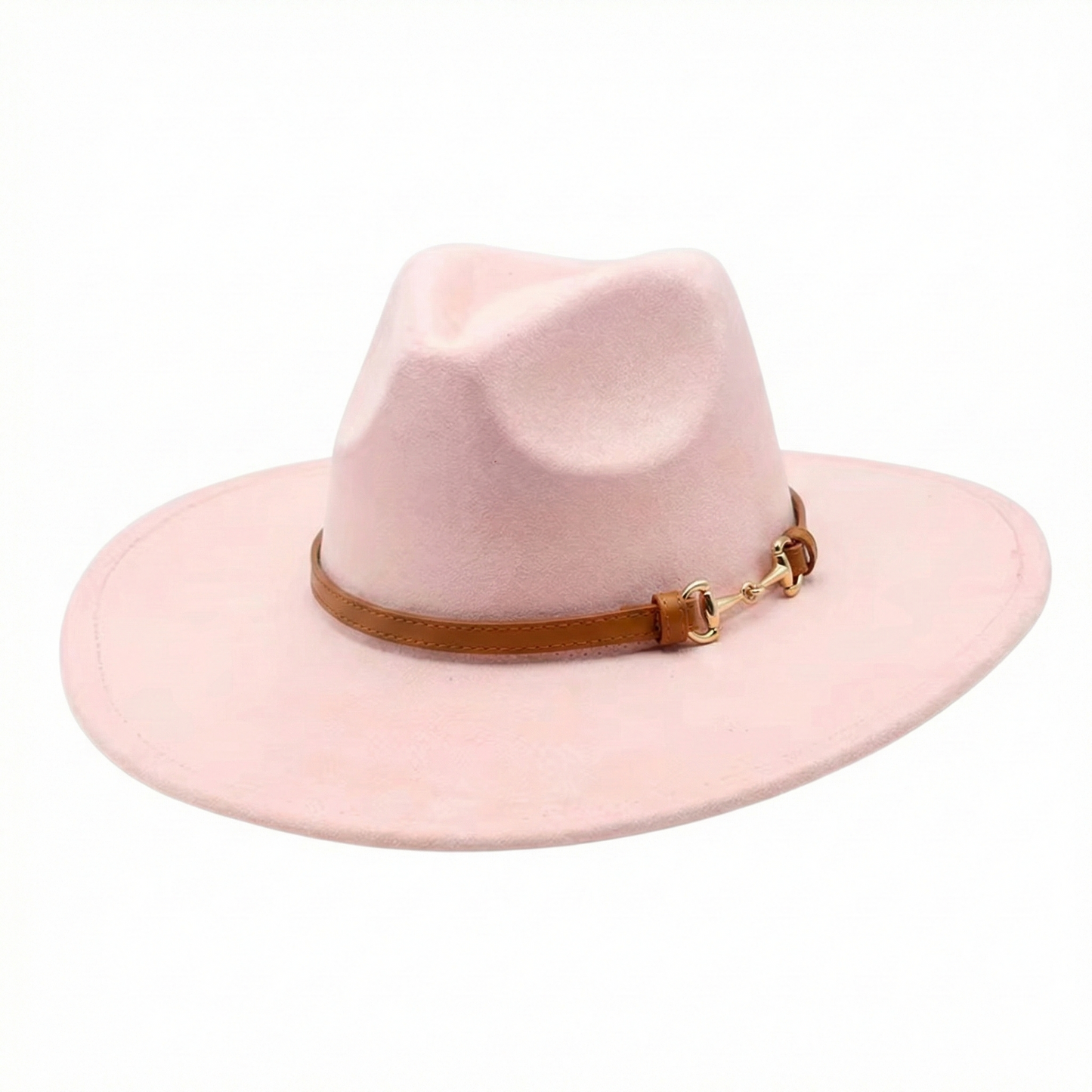 TOLEDO Wide brim (10 cm) Faux Suede Fedora 57-59 cms