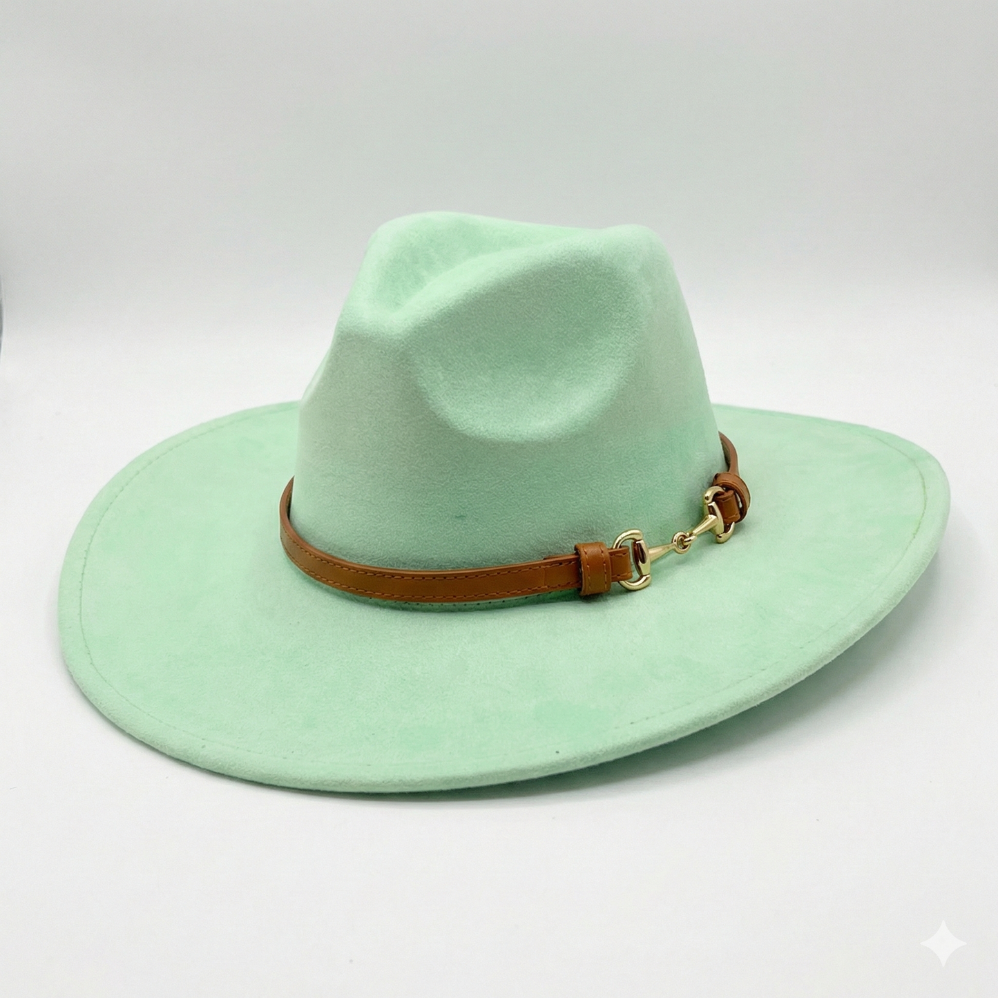 TOLEDO Wide brim (10 cm) Faux Suede Fedora 57-59 cms
