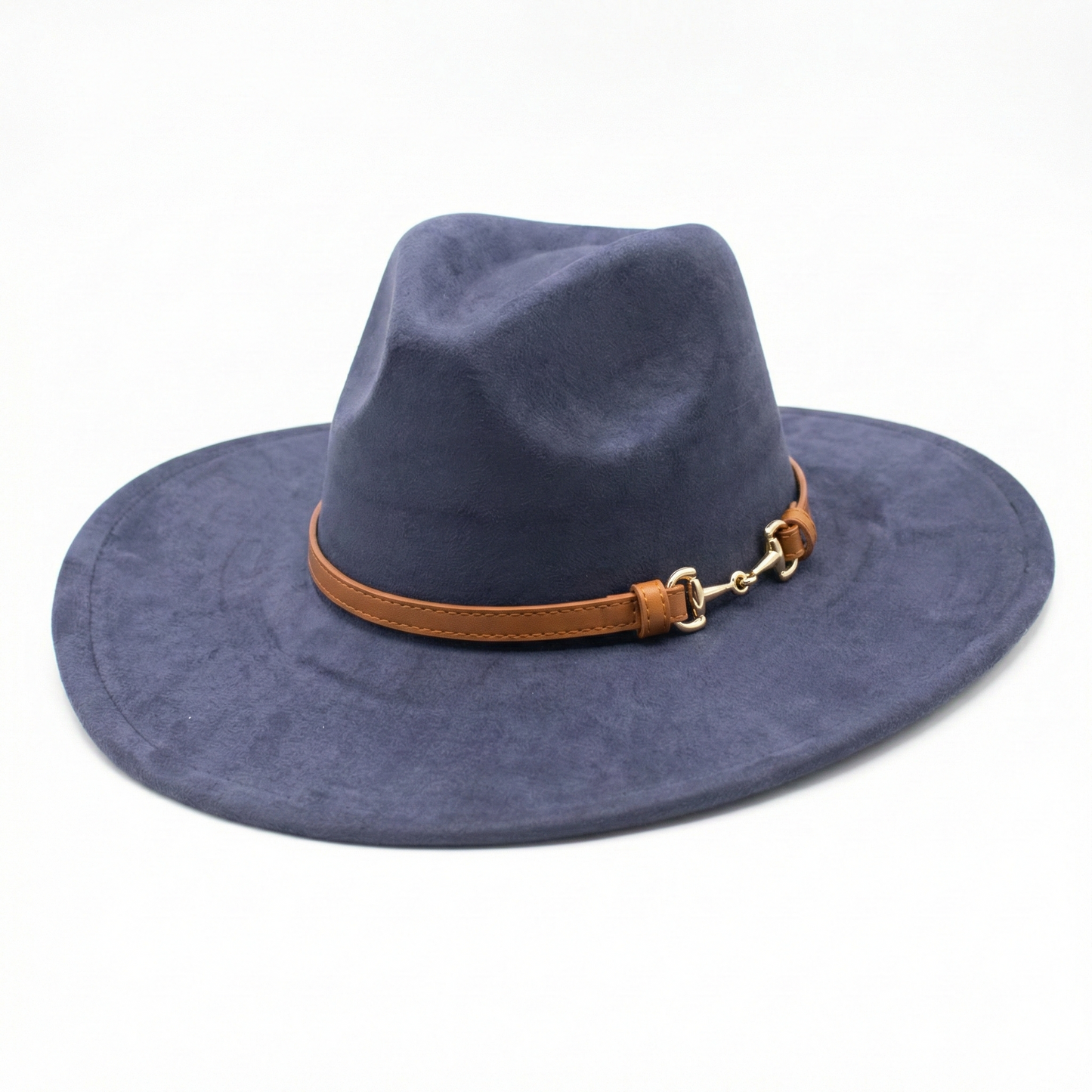 TOLEDO Wide brim (10 cm) Faux Suede Fedora 57-59 cms