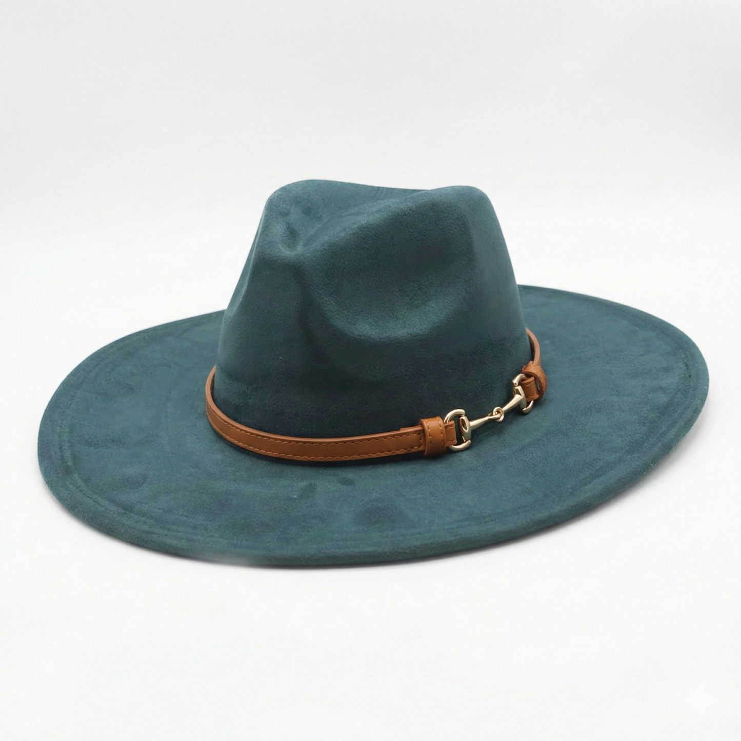 TOLEDO Wide brim (10 cm) Faux Suede Fedora 57-59 cms