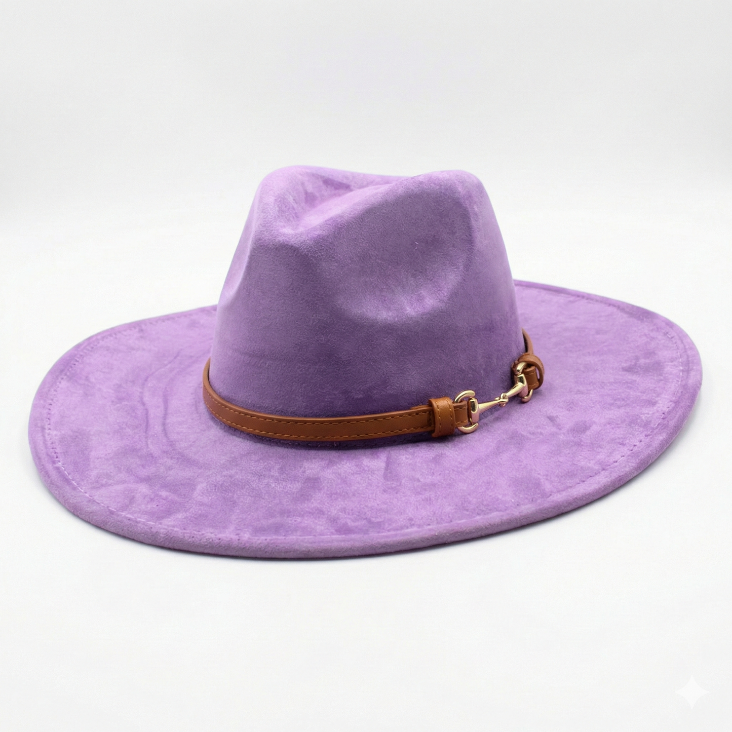 TOLEDO Wide brim (10 cm) Faux Suede Fedora 57-59 cms