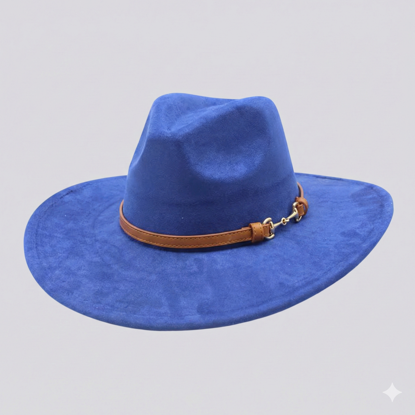 TOLEDO Wide brim (10 cm) Faux Suede Fedora 57-59 cms