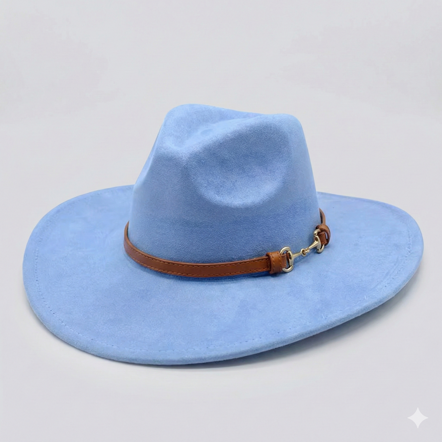 TOLEDO Wide brim (10 cm) Faux Suede Fedora 57-59 cms