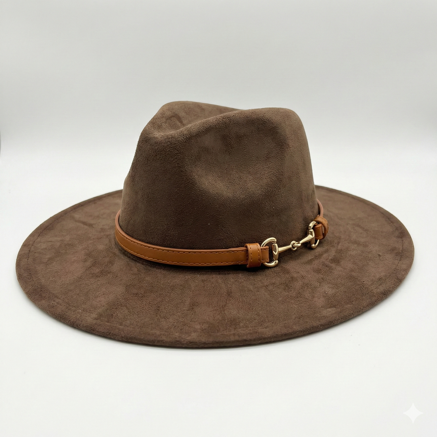 TOLEDO Wide brim (10 cm) Faux Suede Fedora 57-59 cms