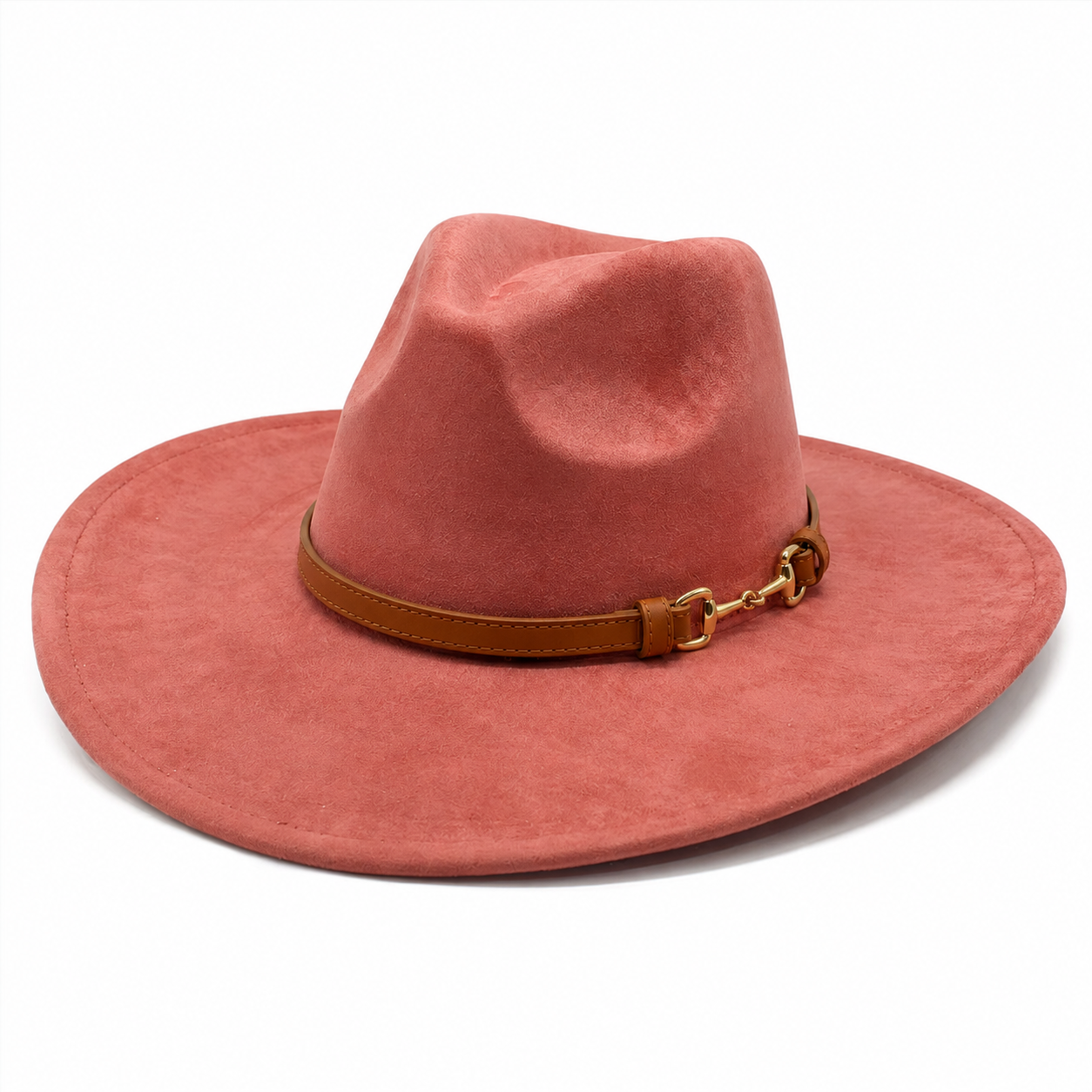 TOLEDO Wide brim (10 cm) Faux Suede Fedora 57-59 cms