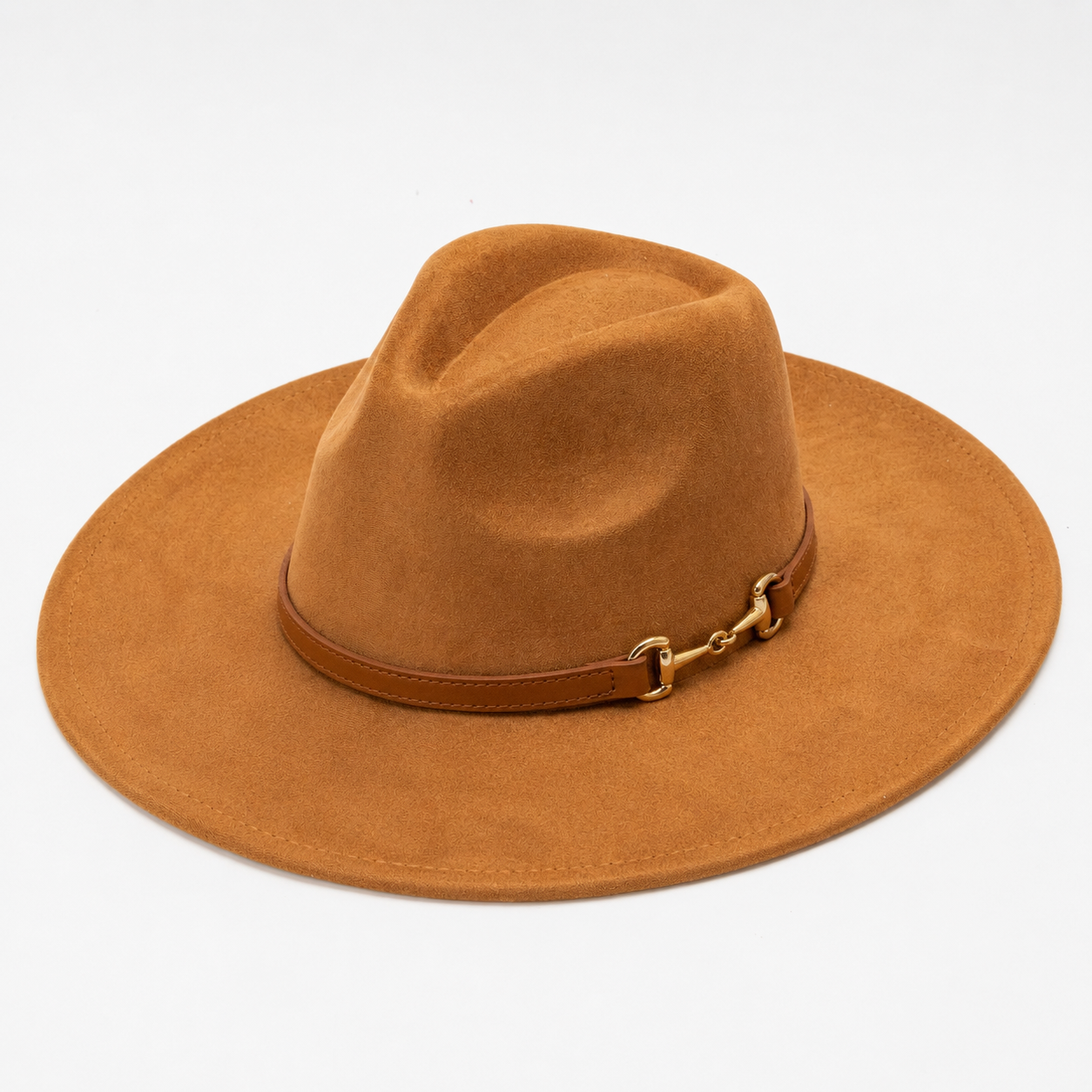TOLEDO Wide brim (10 cm) Faux Suede Fedora 57-59 cms