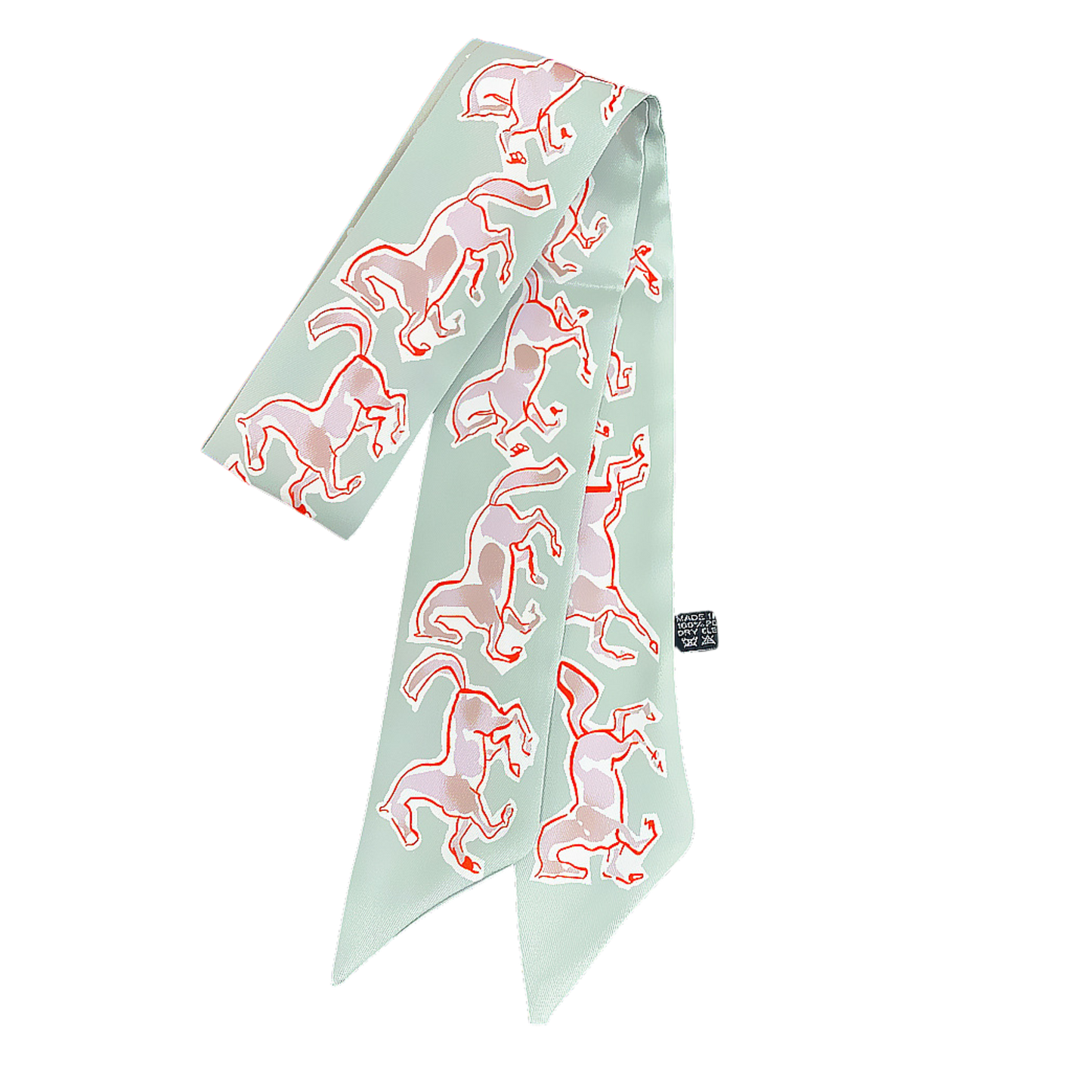 TOULOUSE Horse Design Twilly Scarf, Hair or Handbag Tie - 85 x 5 cms