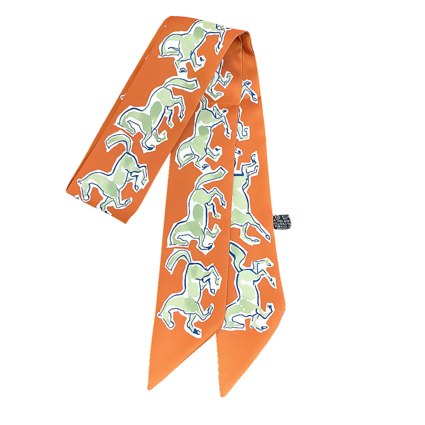 TOULOUSE Horse Design Twilly Scarf, Hair or Handbag Tie - 85 x 5 cms