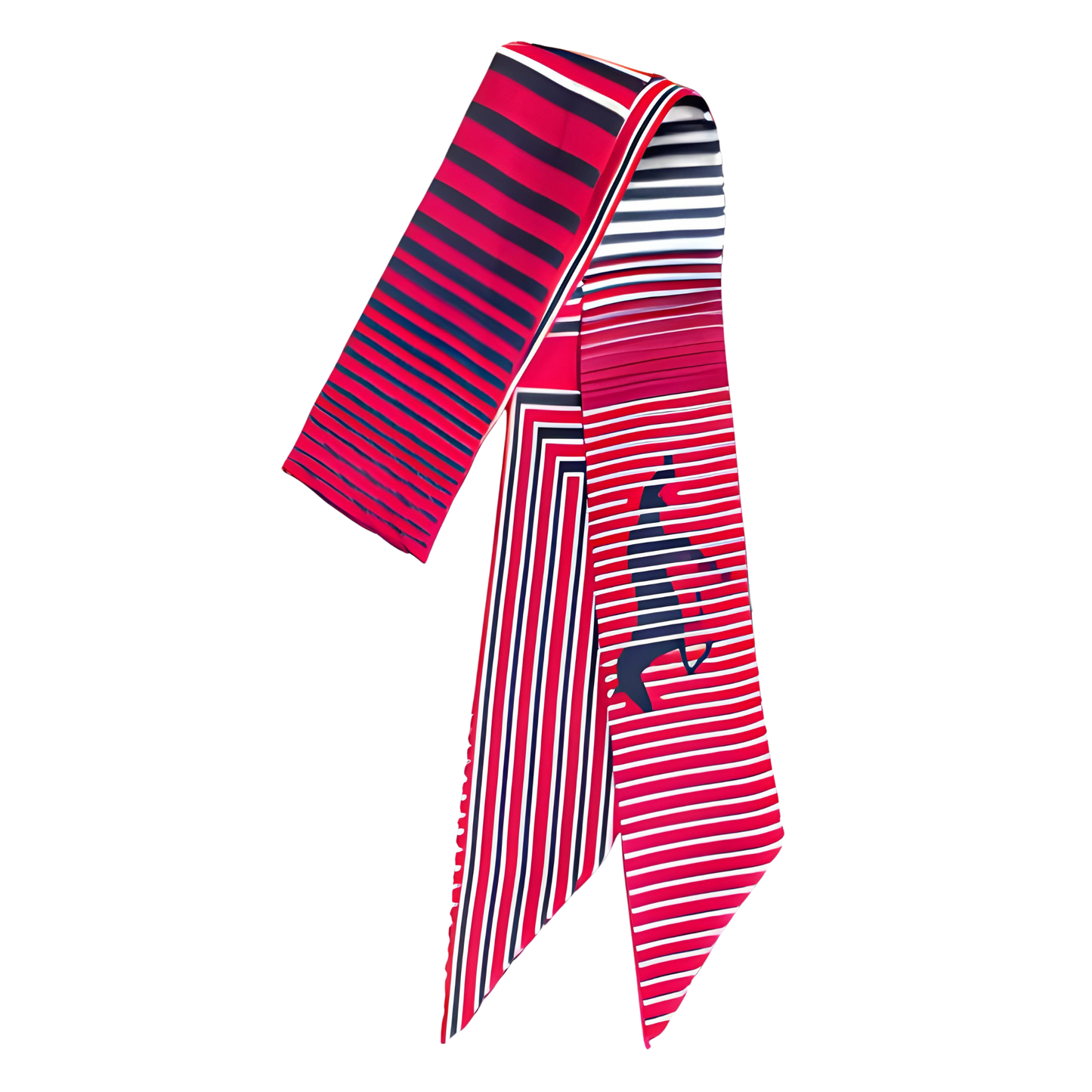 TUNISIA Horse Design Twilly Scarf, Hair or Handbag Tie - 85 x 5 cms