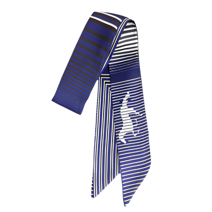 TUNISIA Horse Design Twilly Scarf, Hair or Handbag Tie - 85 x 5 cms