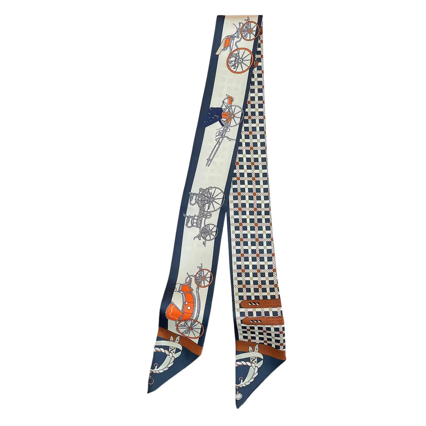 WARSAW Horse Design Twilly Scarf, Hair or Handbag Tie - 85 x 5 cms