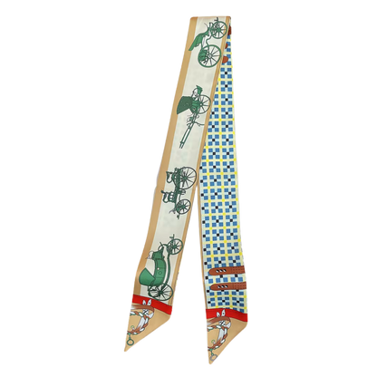 WARSAW Horse Design Twilly Scarf, Hair or Handbag Tie - 85 x 5 cms