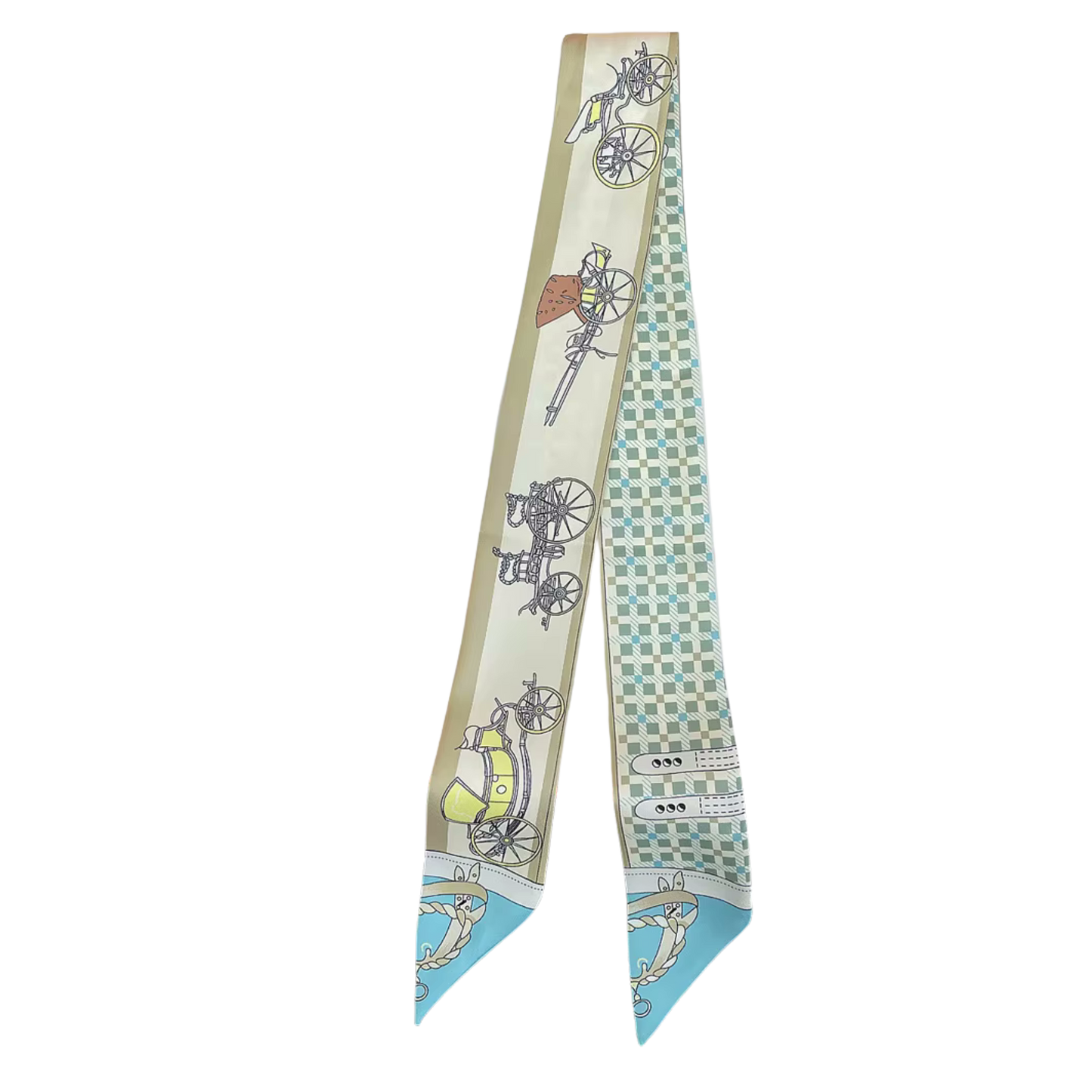 WARSAW Horse Design Twilly Scarf, Hair or Handbag Tie - 85 x 5 cms