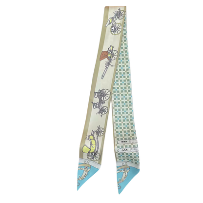 WARSAW Horse Design Twilly Scarf, Hair or Handbag Tie - 85 x 5 cms