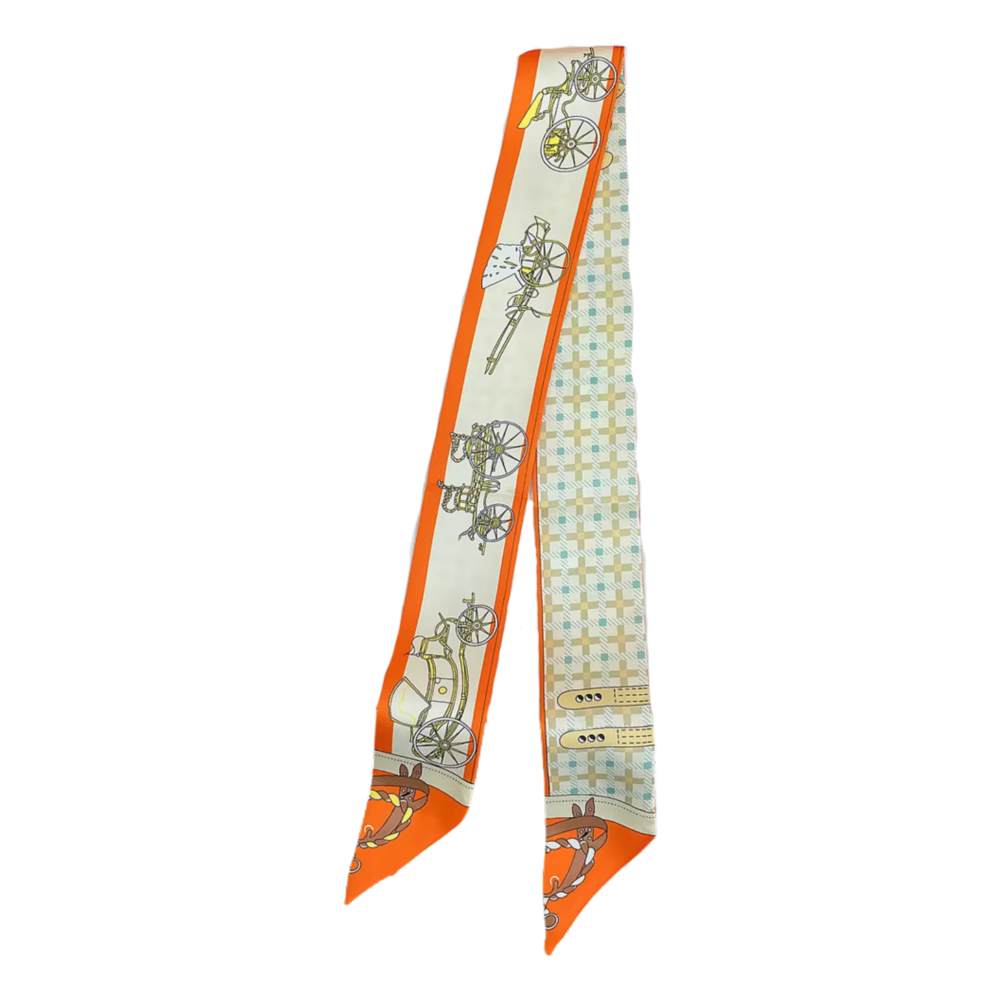 WARSAW Horse Design Twilly Scarf, Hair or Handbag Tie - 85 x 5 cms