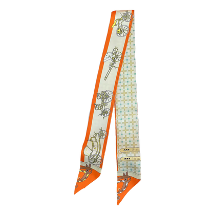 WARSAW Horse Design Twilly Scarf, Hair or Handbag Tie - 85 x 5 cms