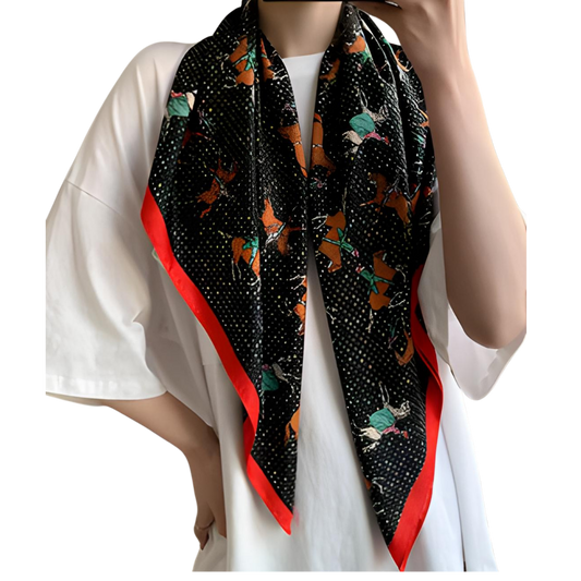 WINDSOR Horse Design Twill Scarf - 90 x 90 cms